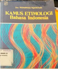 Image of Kamus etimologi Bahasa indonesia