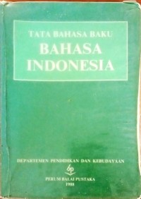 Image of Tata bahasa baku Bahasa Indonesia